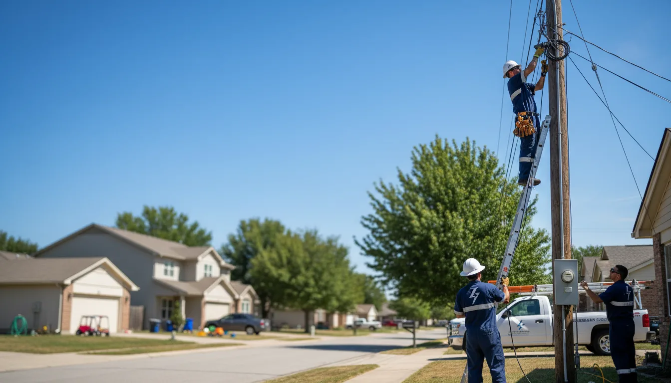 Residential electrician providing installation services in Seguin, TX